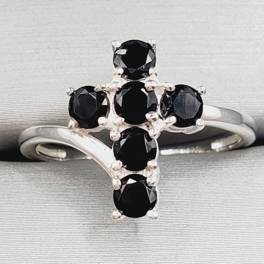 Black Cross Ring